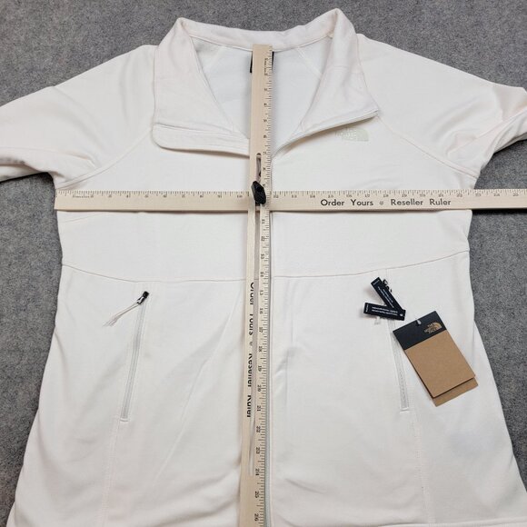 The North Face Sweatshirt Womens 1X Plus Ivory White Full Zip Jacket Outdoor - Picture 14 of 16